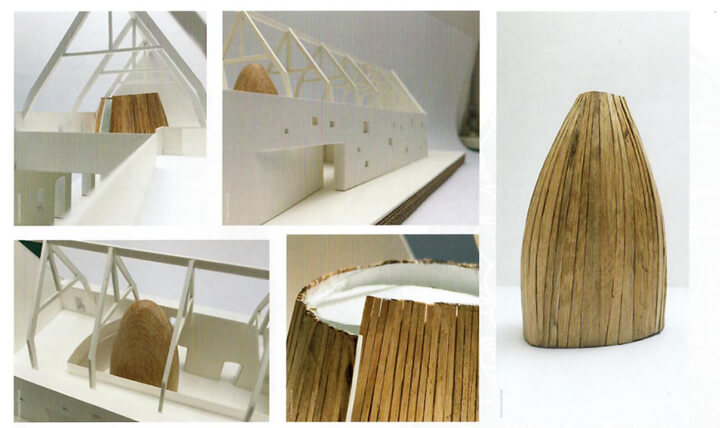Maquette de la grange de la paix normandie