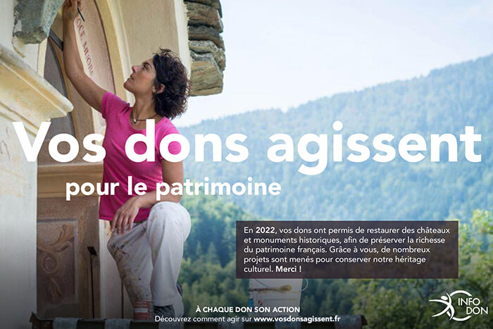 Vos dons agissent pour la solidarité pour le patrimoine