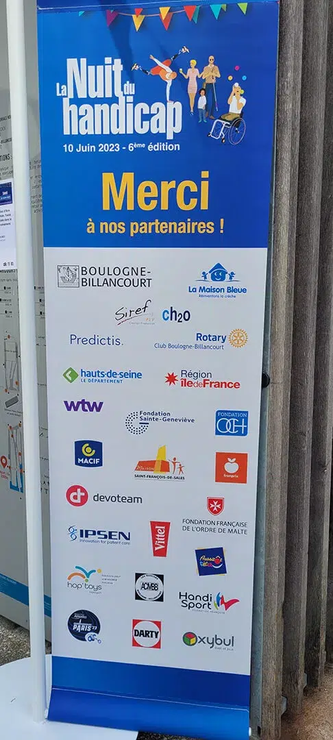 Partenaires de la nuit du handicap 2023
